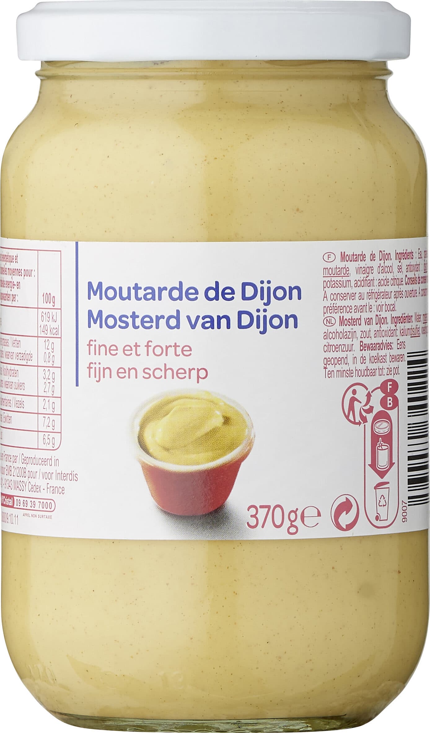 Carrefour Moutarde de Dijon packshot