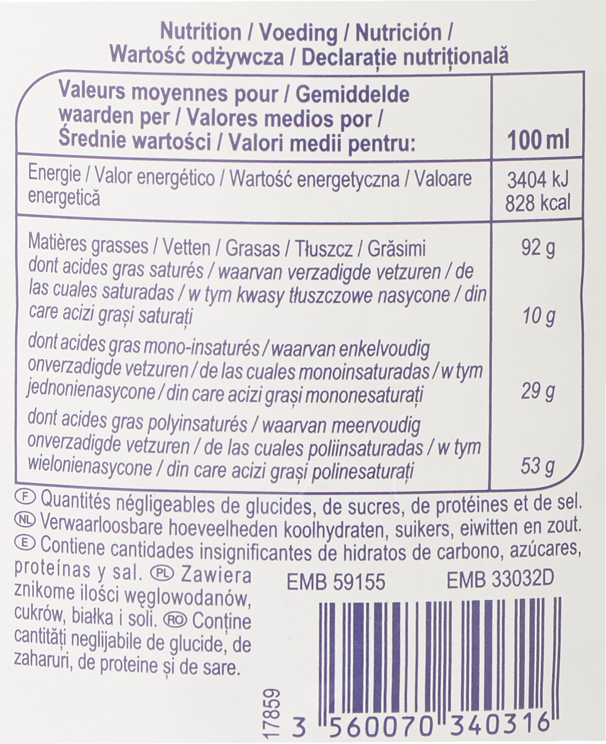 Carrefour Huile De Tournesol packshot