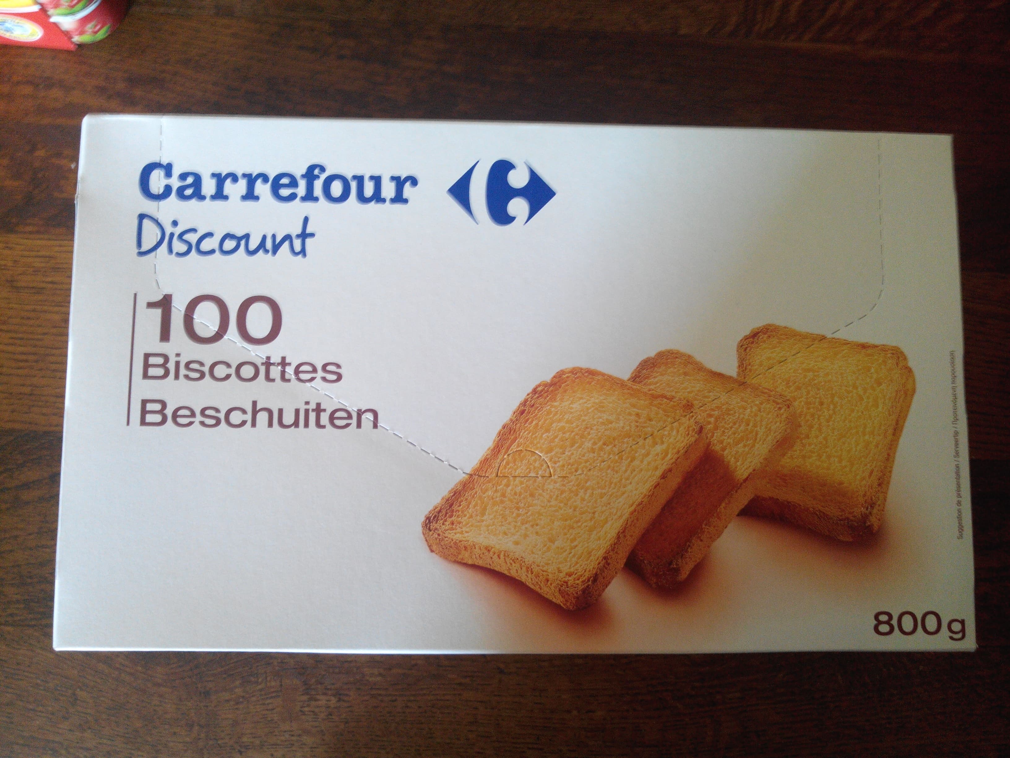 Carrefour Discount 100 Biscottes packshot