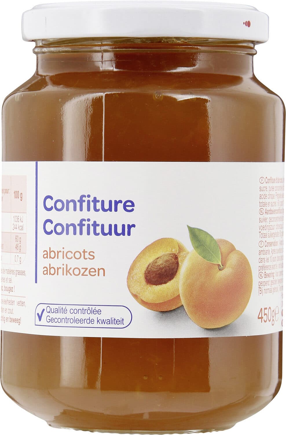 Carrefour Confiture abricots packshot