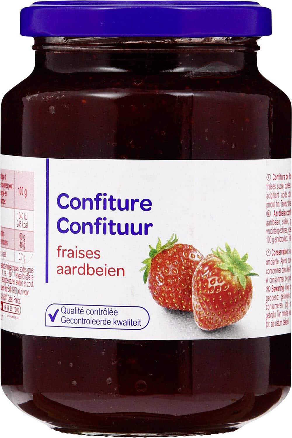 Carrefour Confiture de fraises packshot