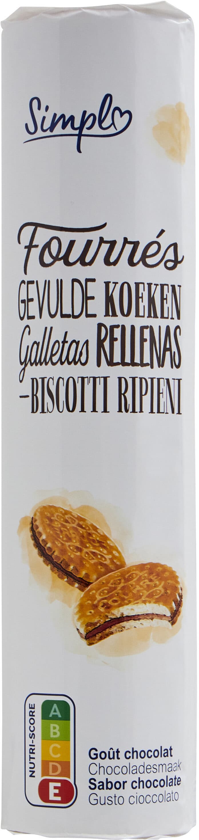 Carrefour Fourrés Goût chocolat packshot