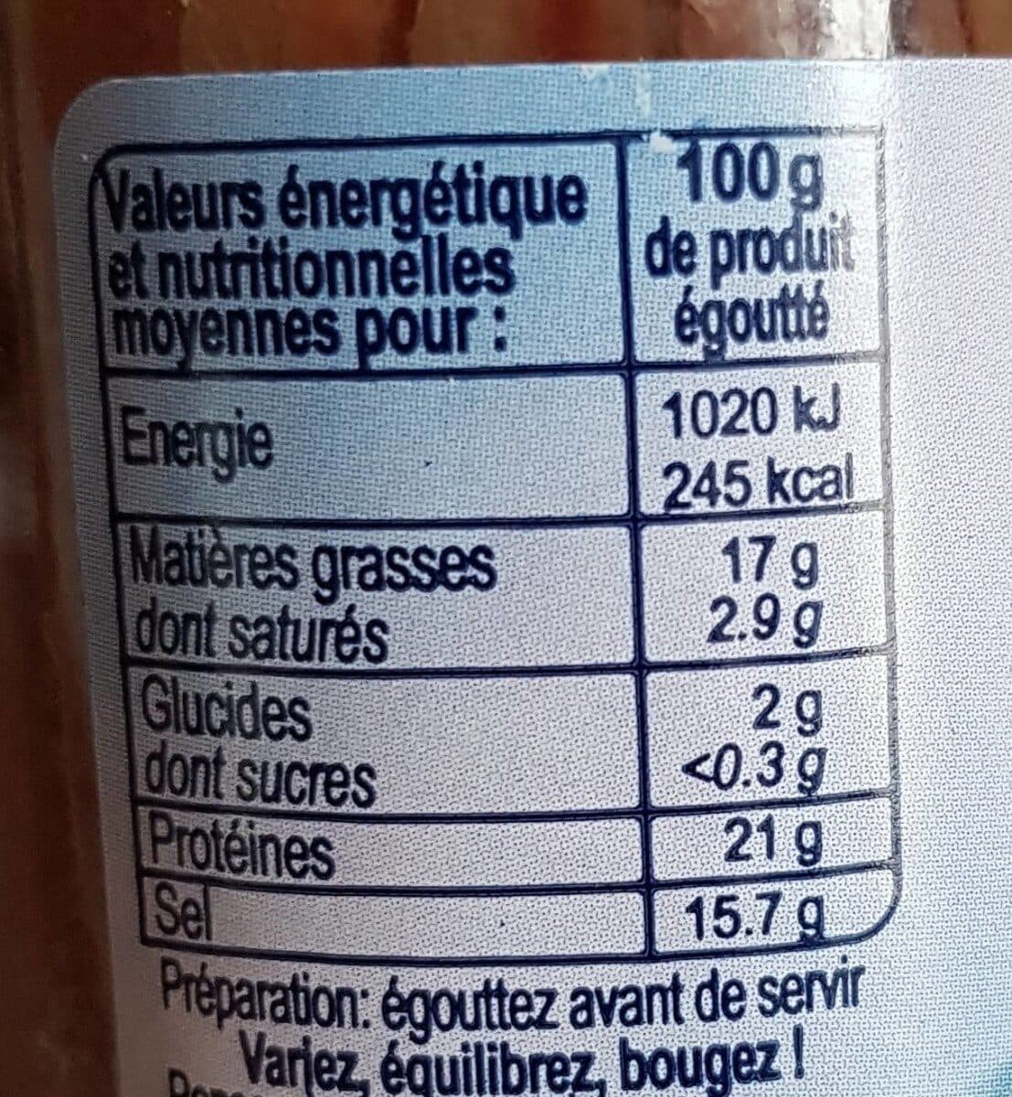 Carrefour Filets d'anchois A l'huile de tournesol packshot