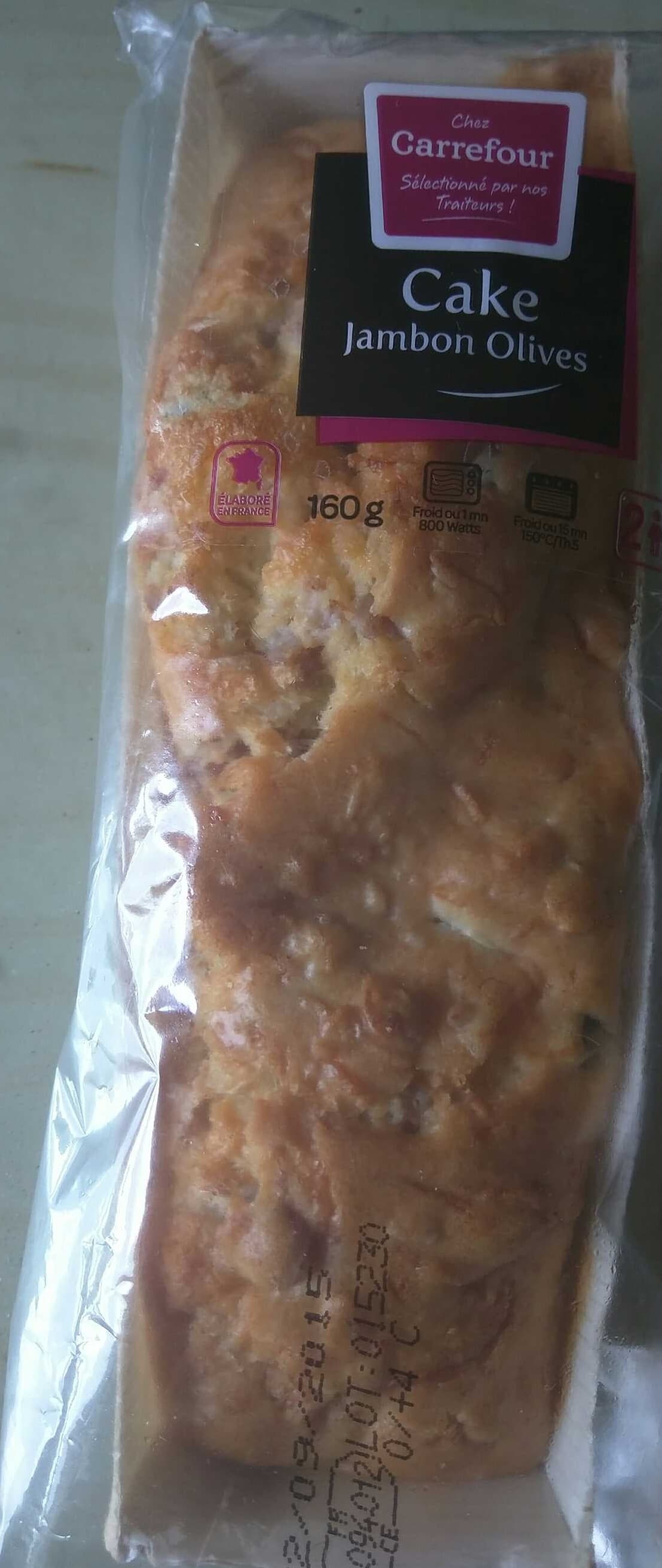 Carrefour Cake apéritif JAMBON OLIVES packshot