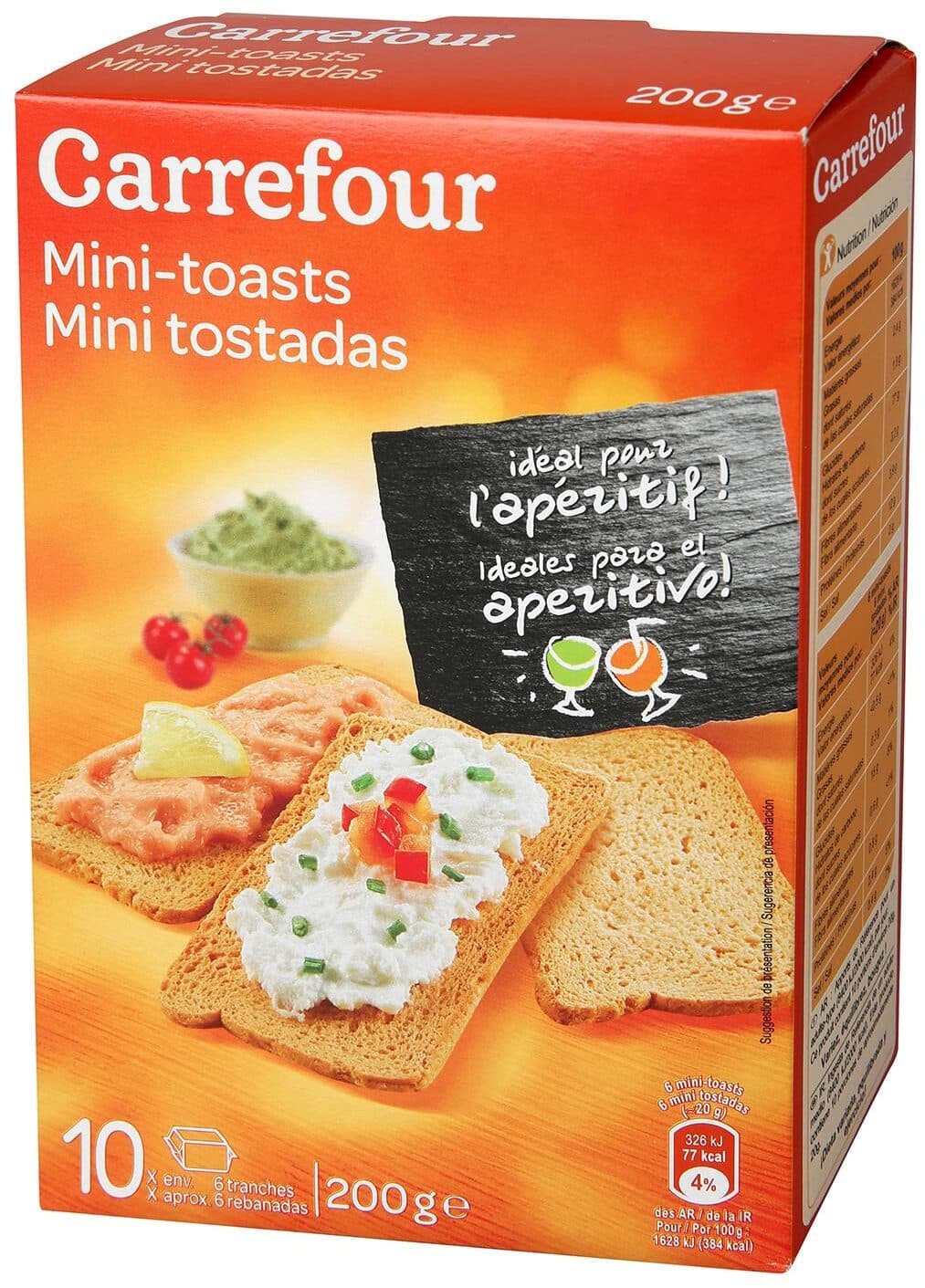 Carrefour Mini tostadas packshot