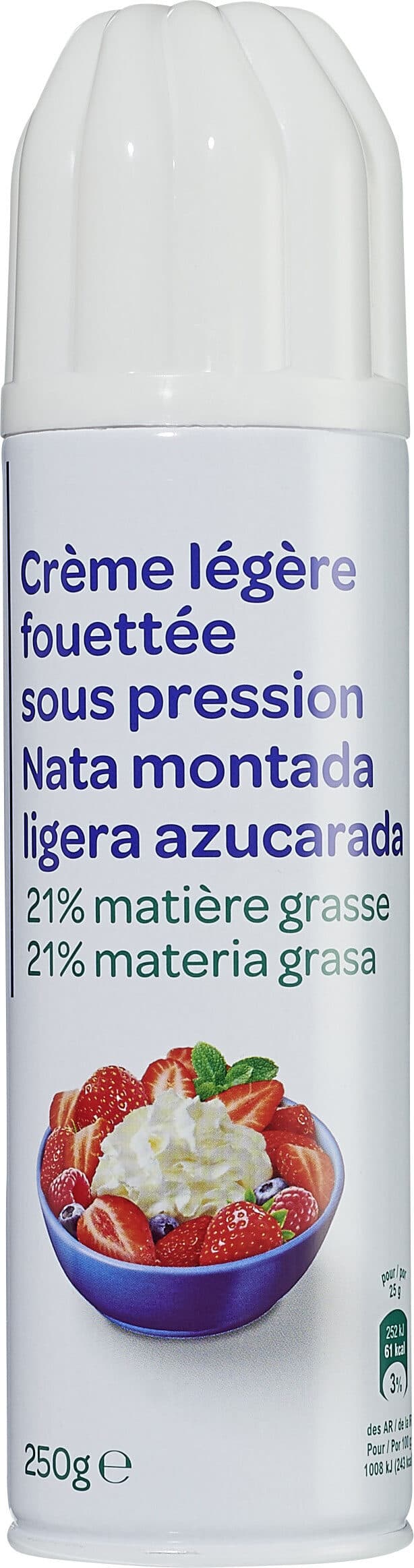 Carrefour Discount Crème fouettée sous pression packshot