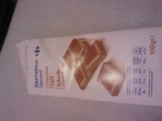 Carrefour Discount Chocolat Au Lait packshot
