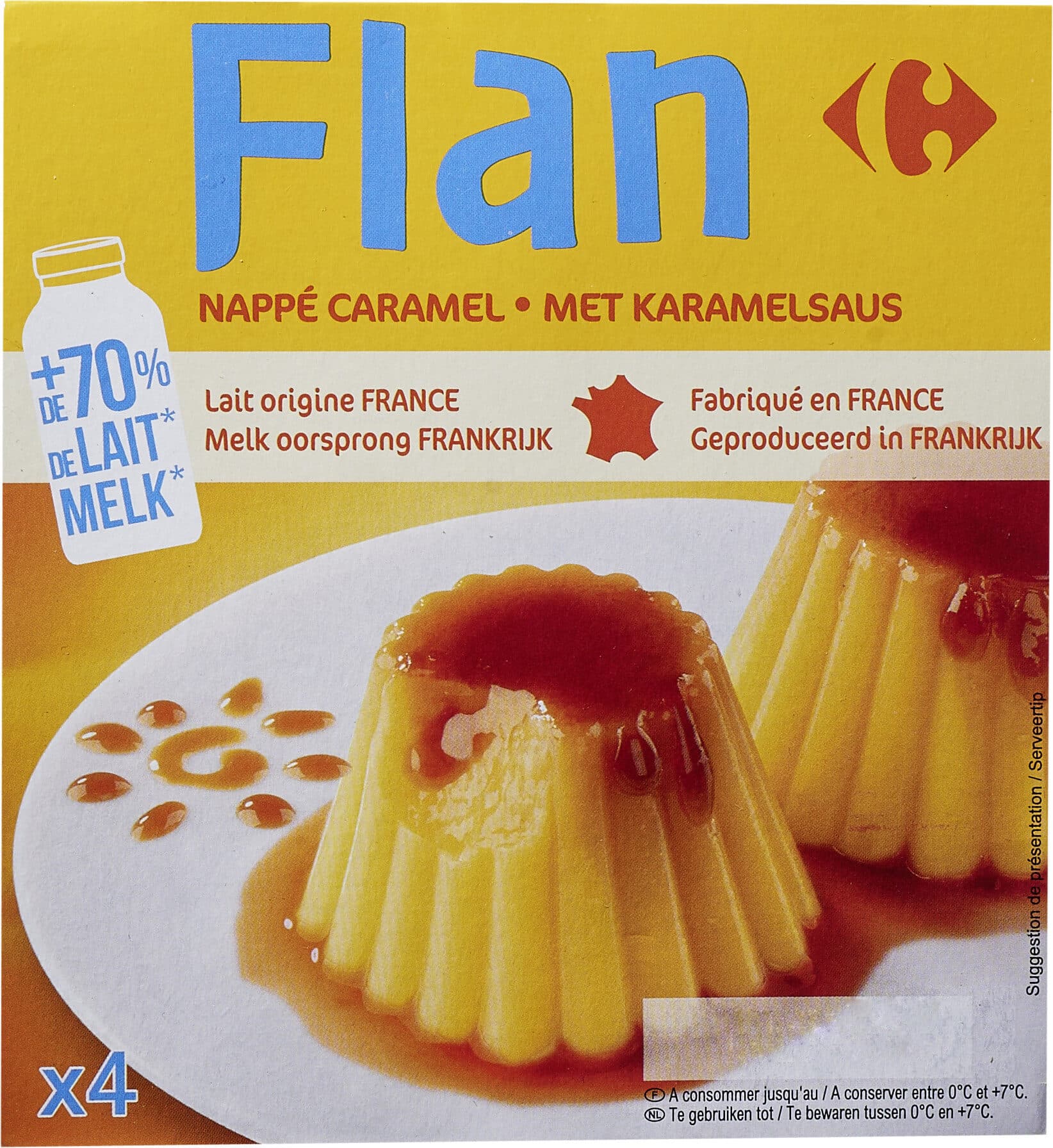 Carrefour Flan Nappé caramel packshot