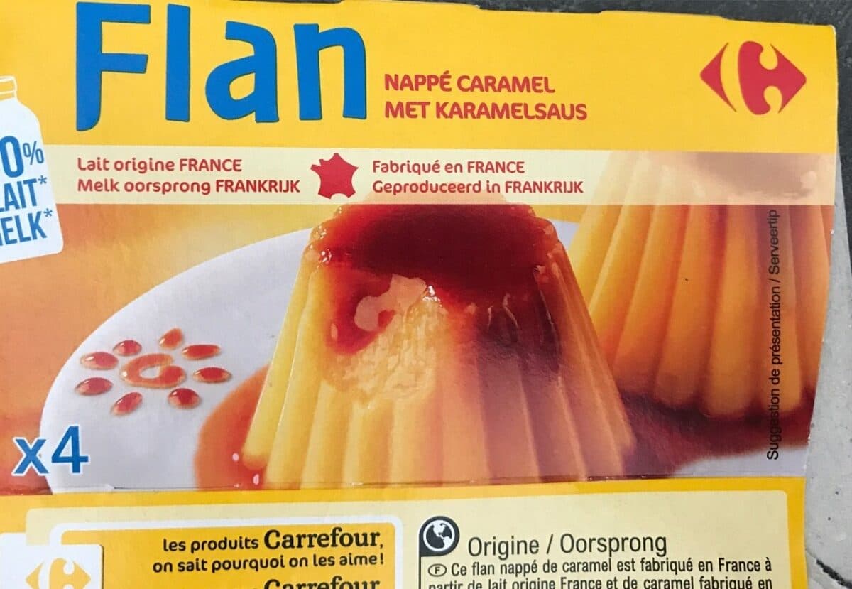 Carrefour Flan Nappé caramel packshot