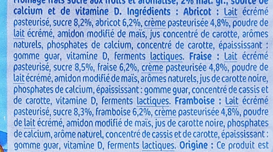 Carrefour Fromage frais aux fruits packshot