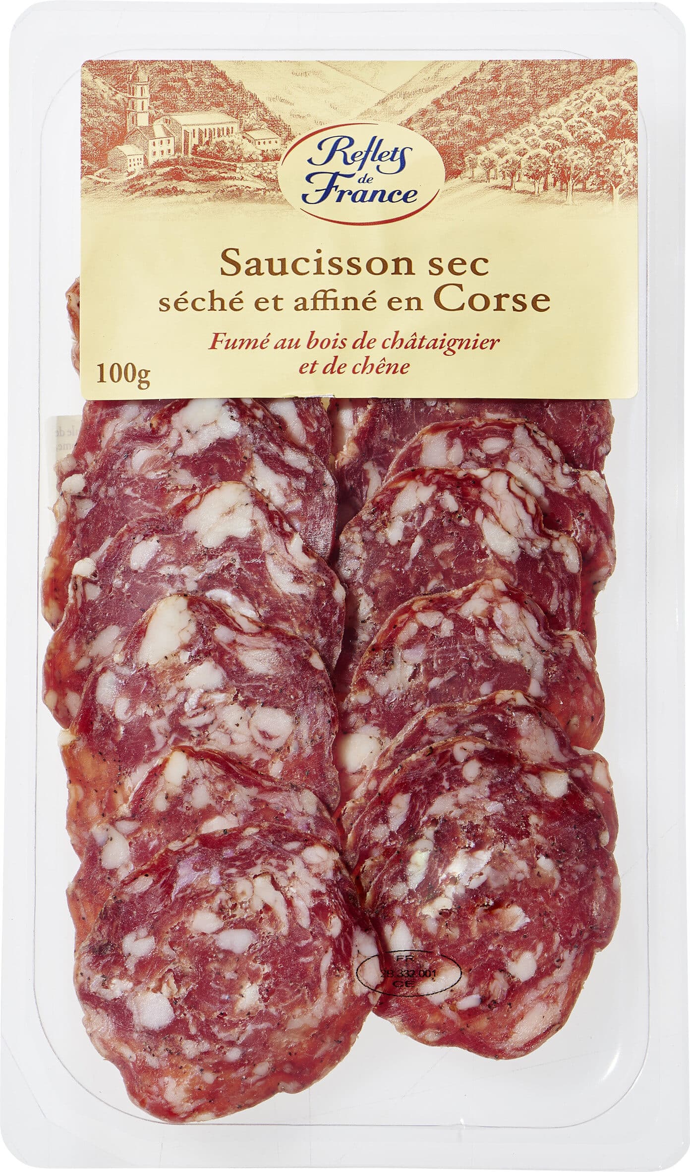Carrefour Saucisson sec séché et affiné dans la vallée d'Urtaca packshot
