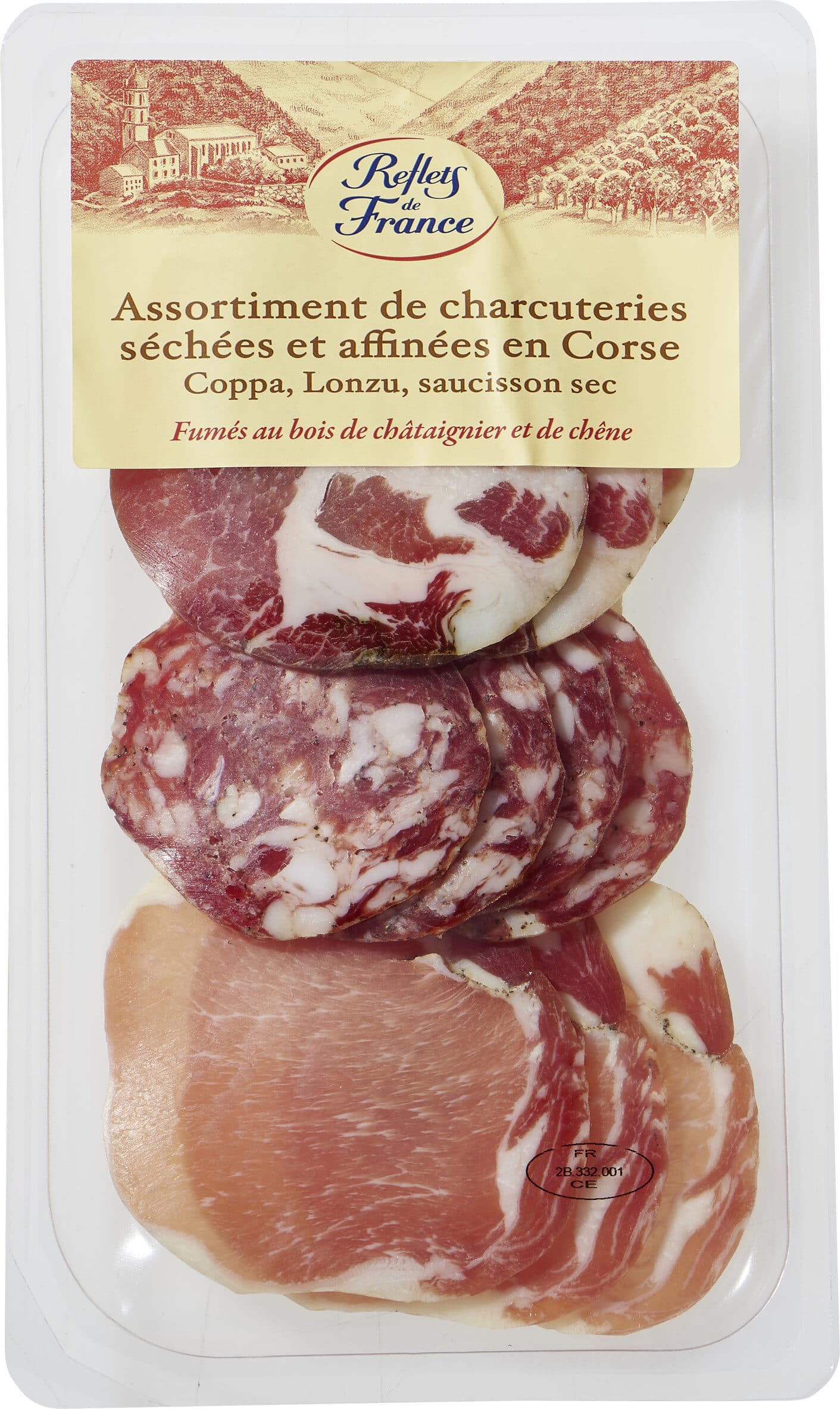 CMI (Carrefour Marchandises Internationales) Assortiment de charcuteries Coppa, lonzu, saucisson sec packshot