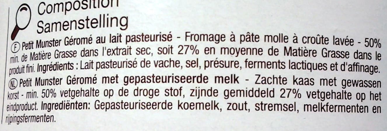 Carrefour Discount Petit Munster Géromé packshot