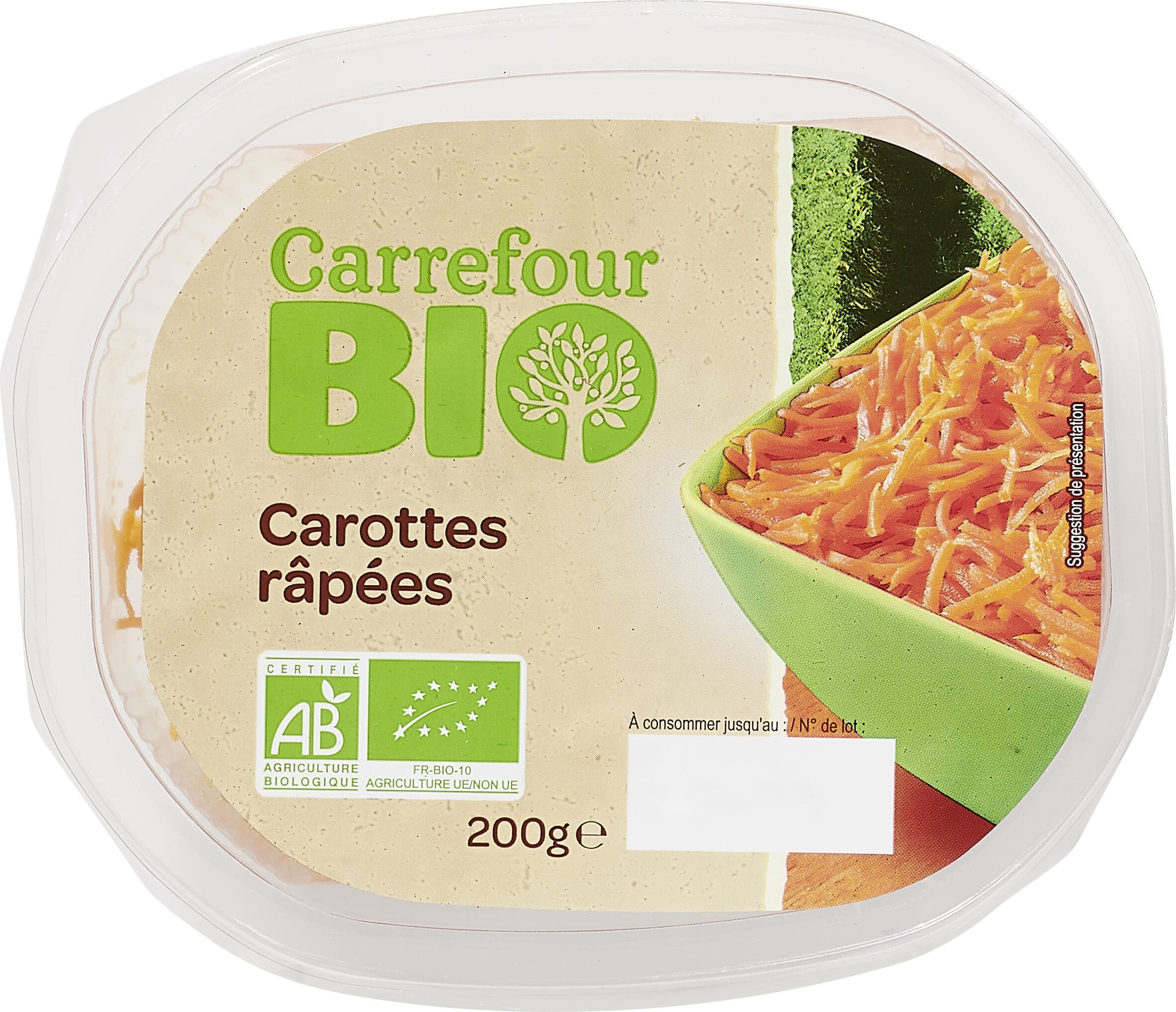 Carrefour BIO Carottes râpées packshot