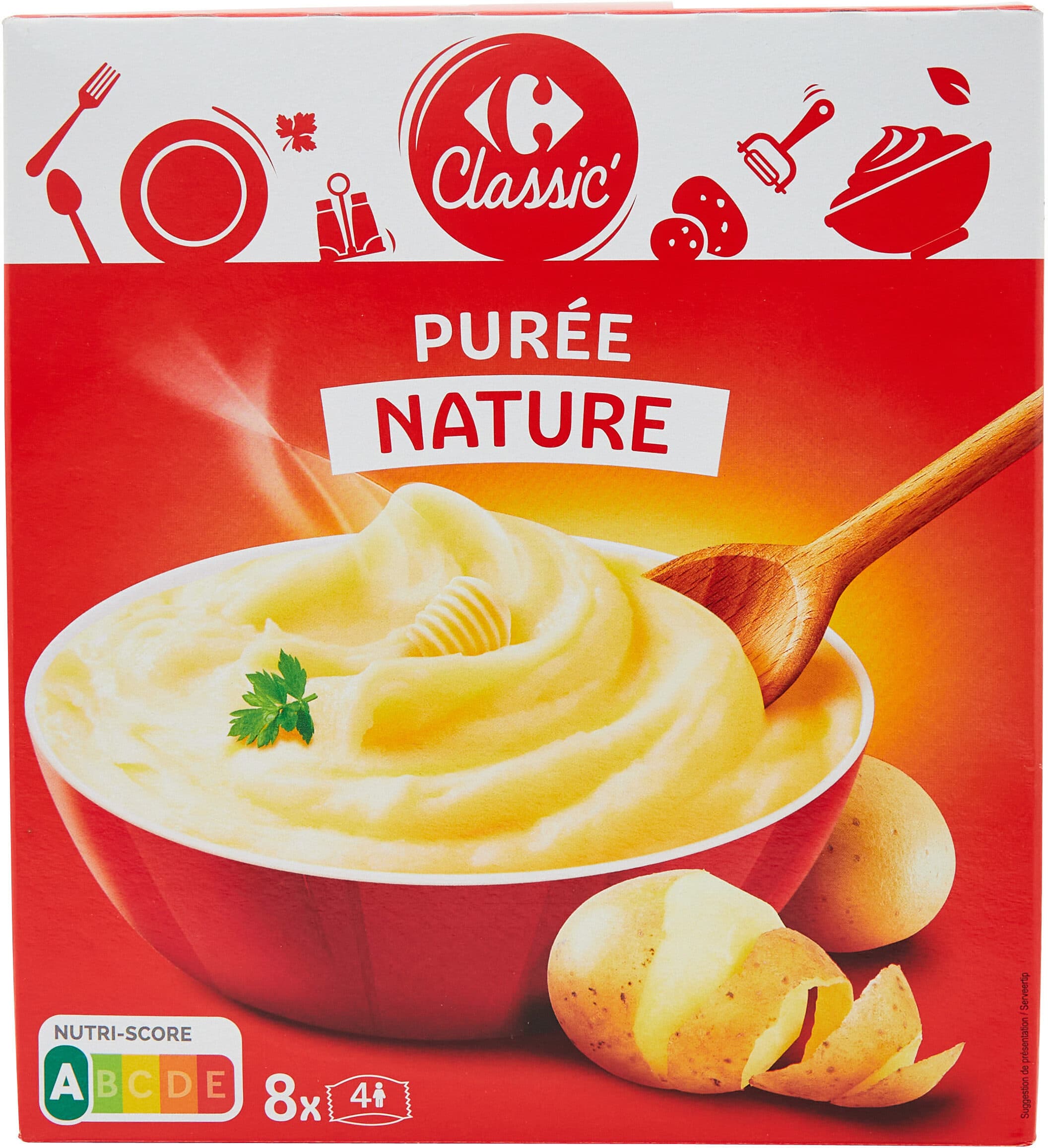 Carrefour Purée nature packshot