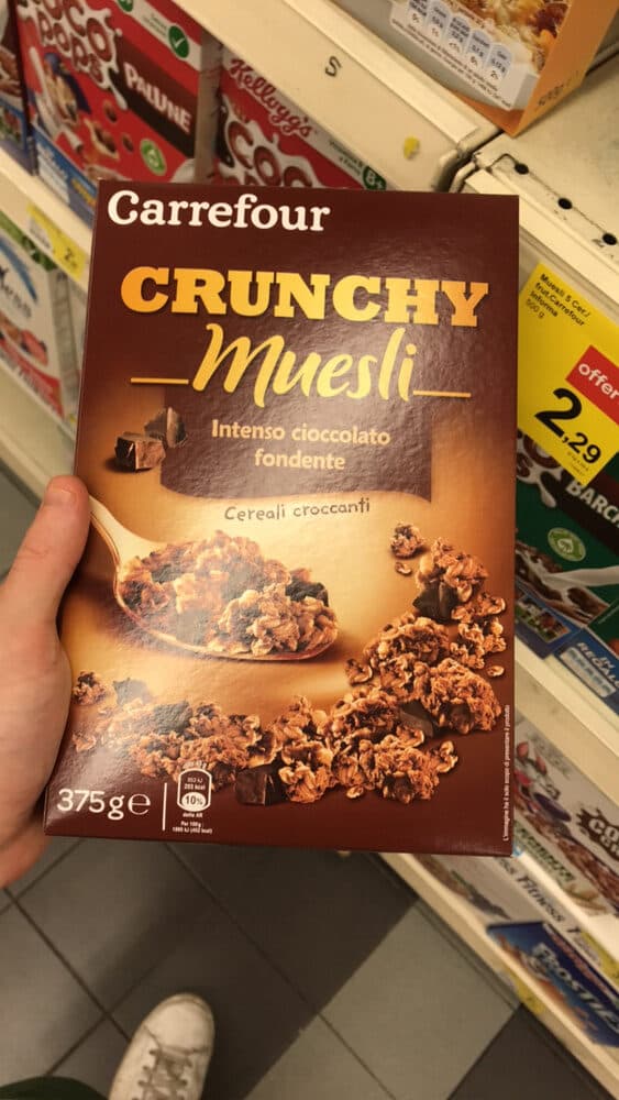 Carrefour Crunchy chocolat noir packshot