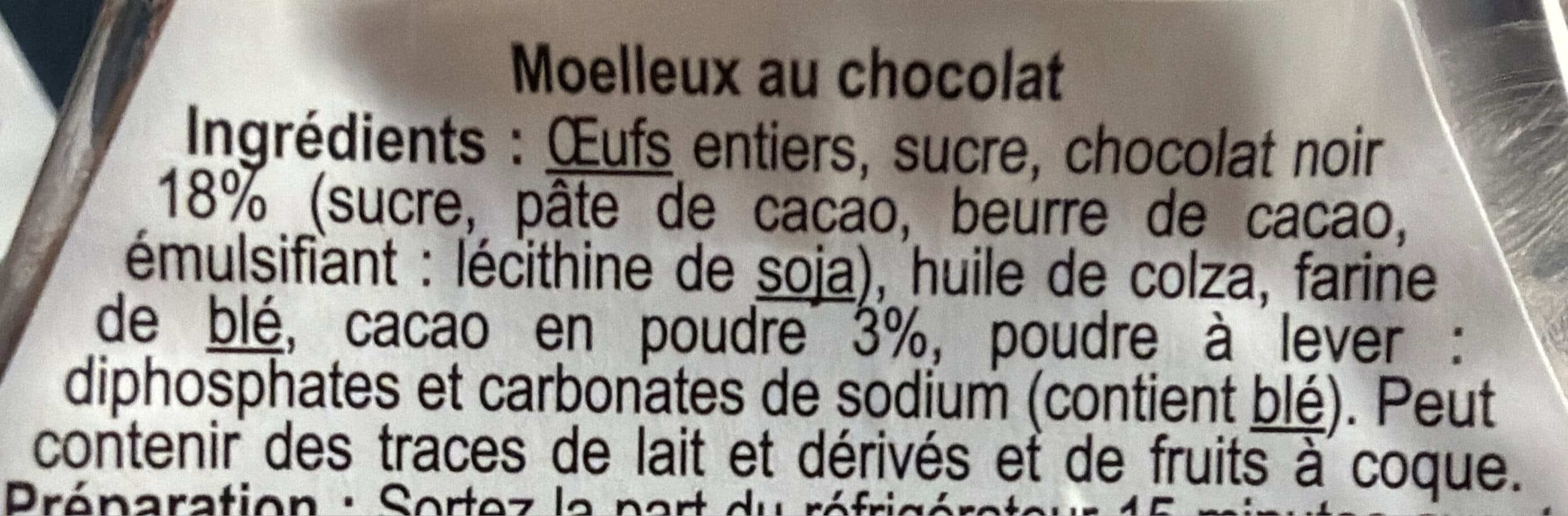 Bon appétit Moelleux au chocolat packshot