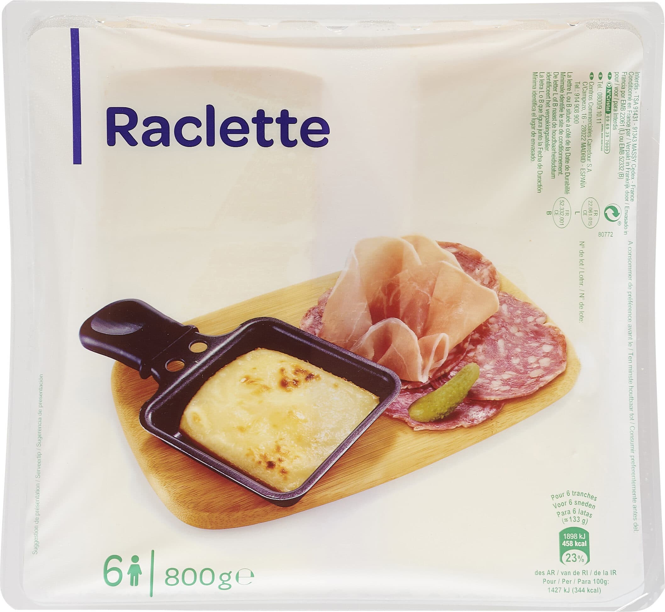 Carrefour Raclette packshot