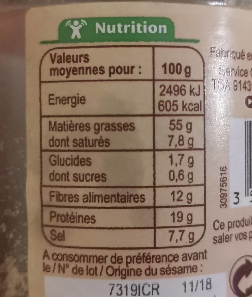 Carrefour BIO GOMASIO Sésame et sel packshot