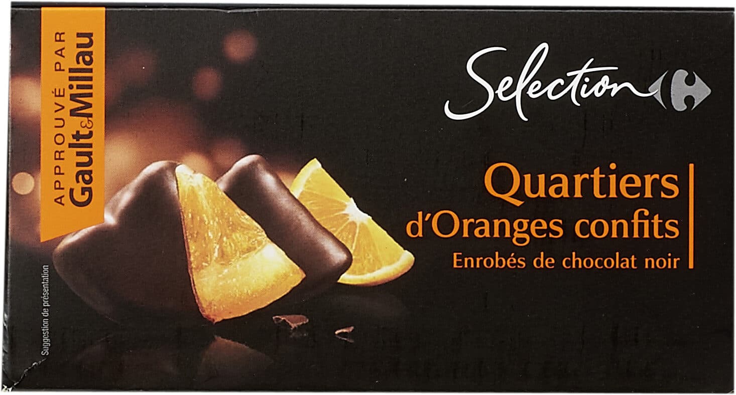 Carrefour Quartiers d'oranges confits packshot