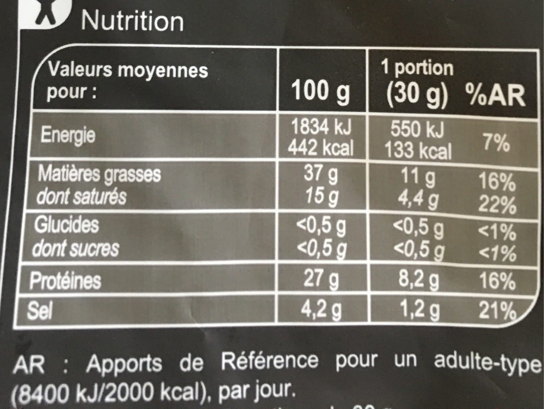 Carrefour Saucisson sec Aux noisettes packshot