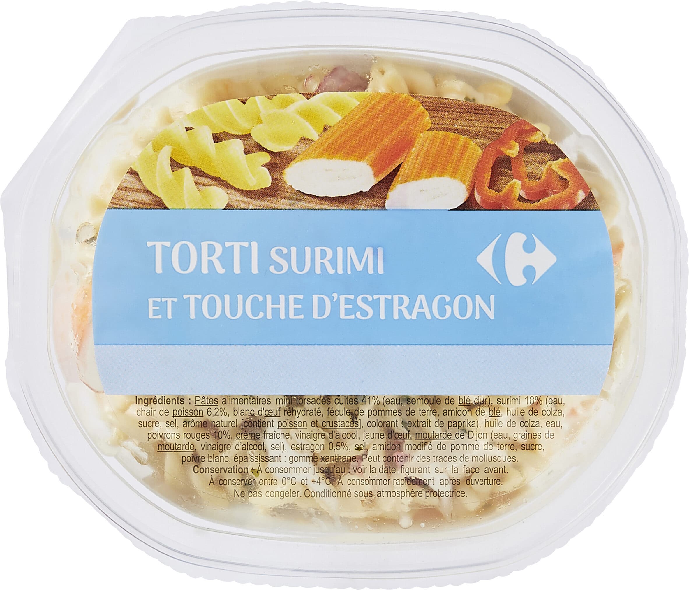 Carrefour Torti au surimi à la ciboulette packshot