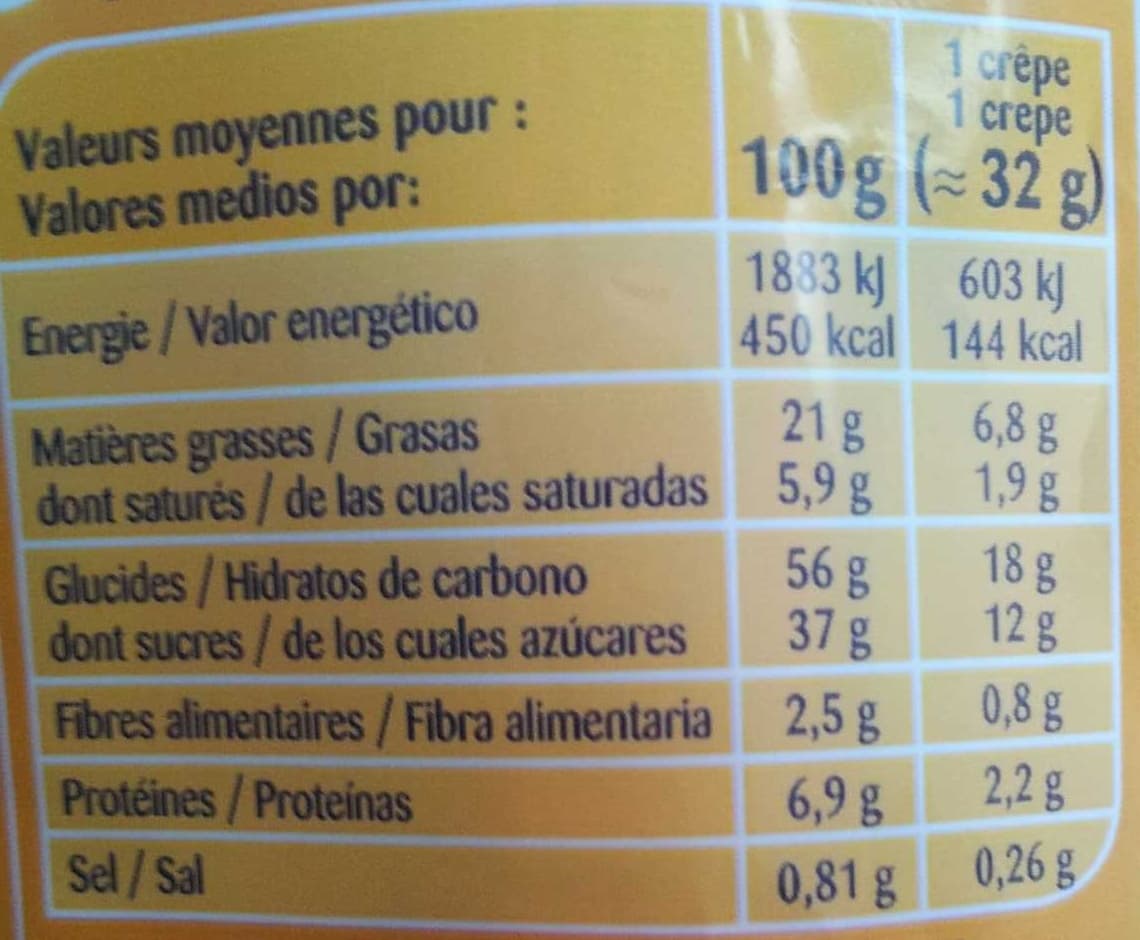 Carrefour Crêpes au chocolat packshot