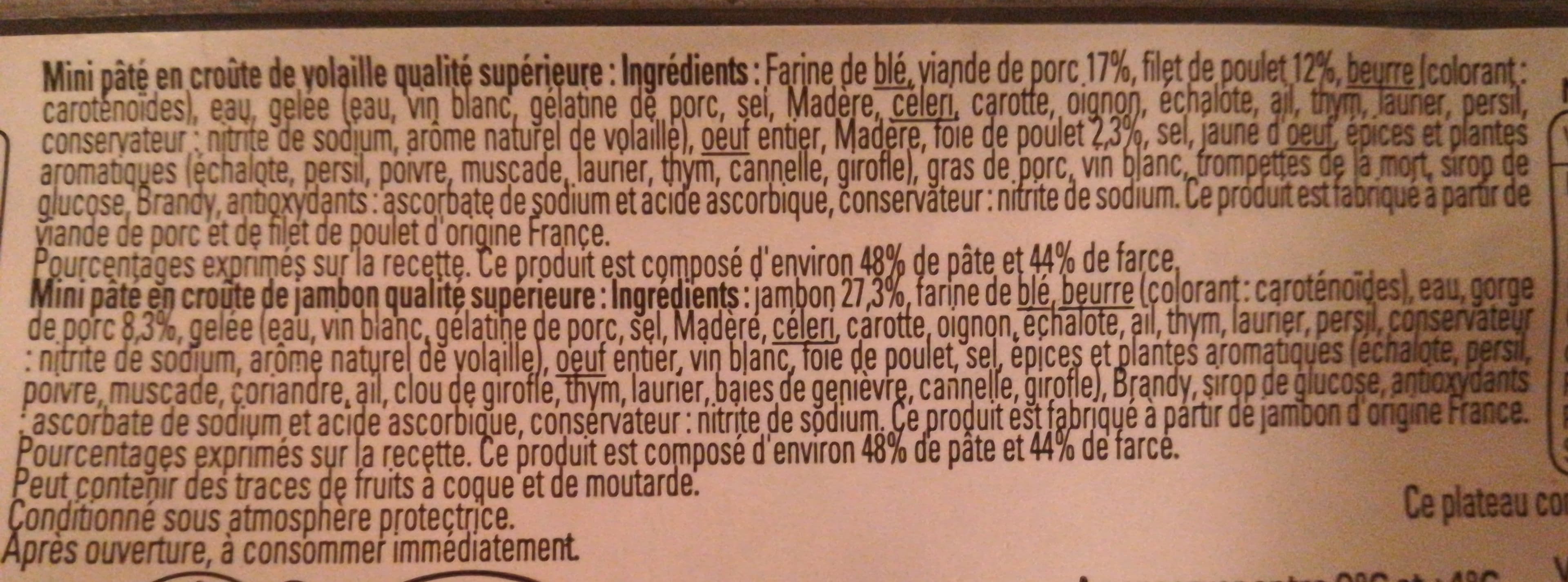Carrefour Plateau apéritif de Pâtés en croûte* packshot