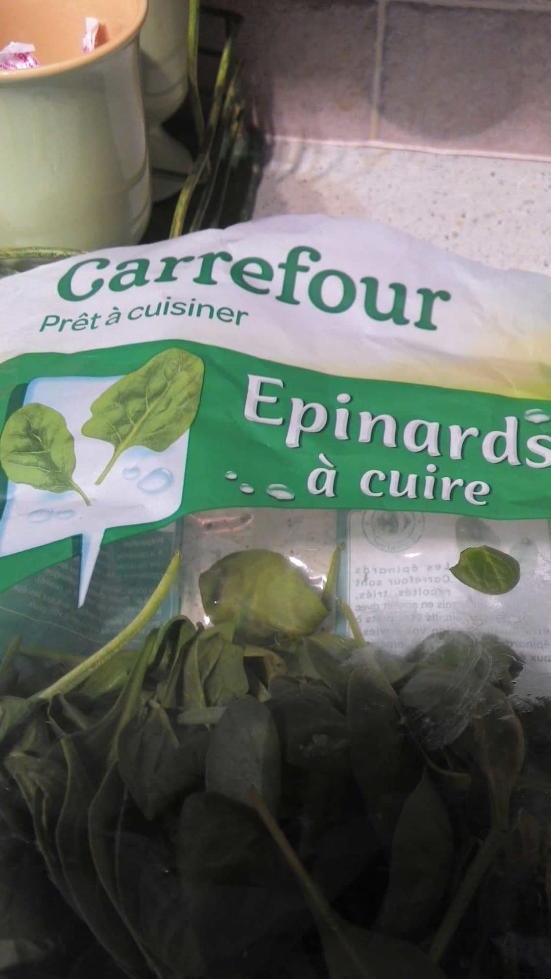 Carrefour Epinards à cuire packshot