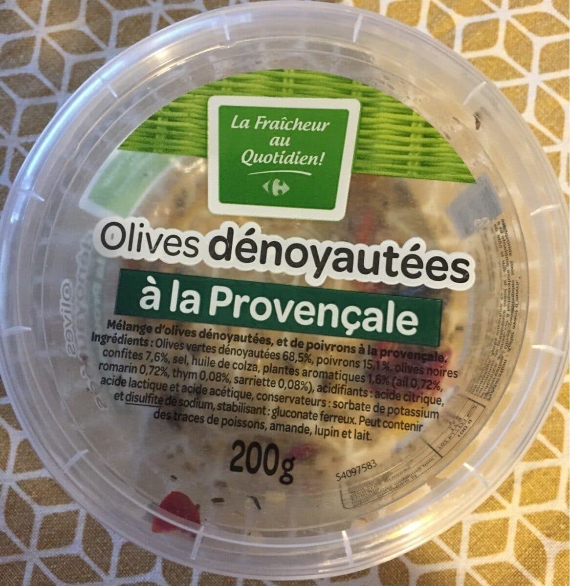 Carrefour Olives à la Provençale packshot