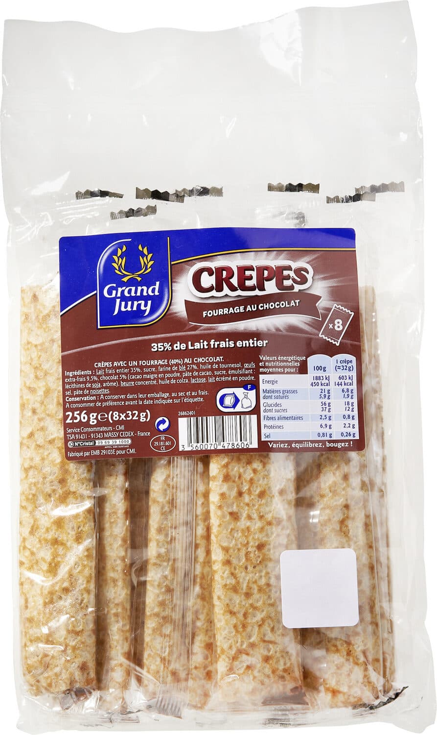 Grand Jury Crêpes fourrage au chocolat packshot