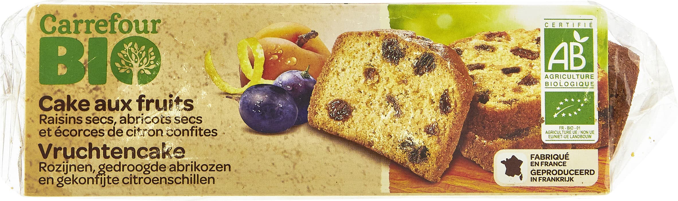Carrefour BIO Cake aux fruits packshot