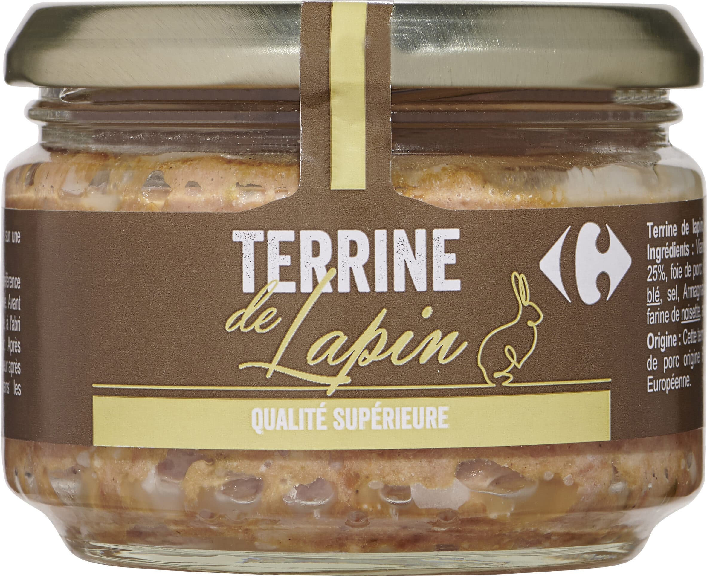 Carrefour Terrine de lapin packshot