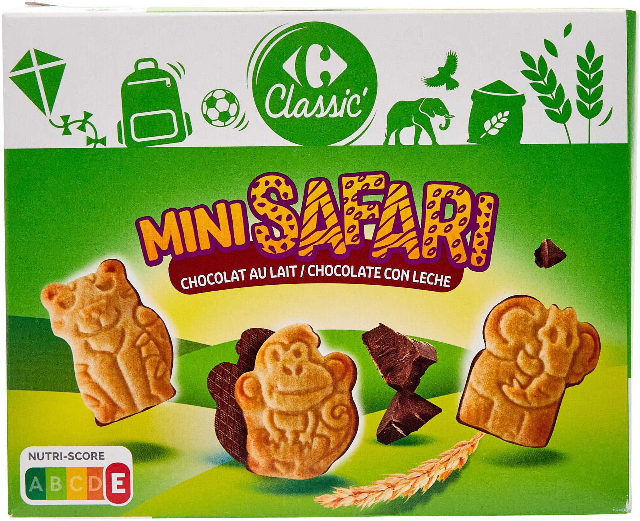 Carrefour MINI SAFARI Chocolat au lait packshot
