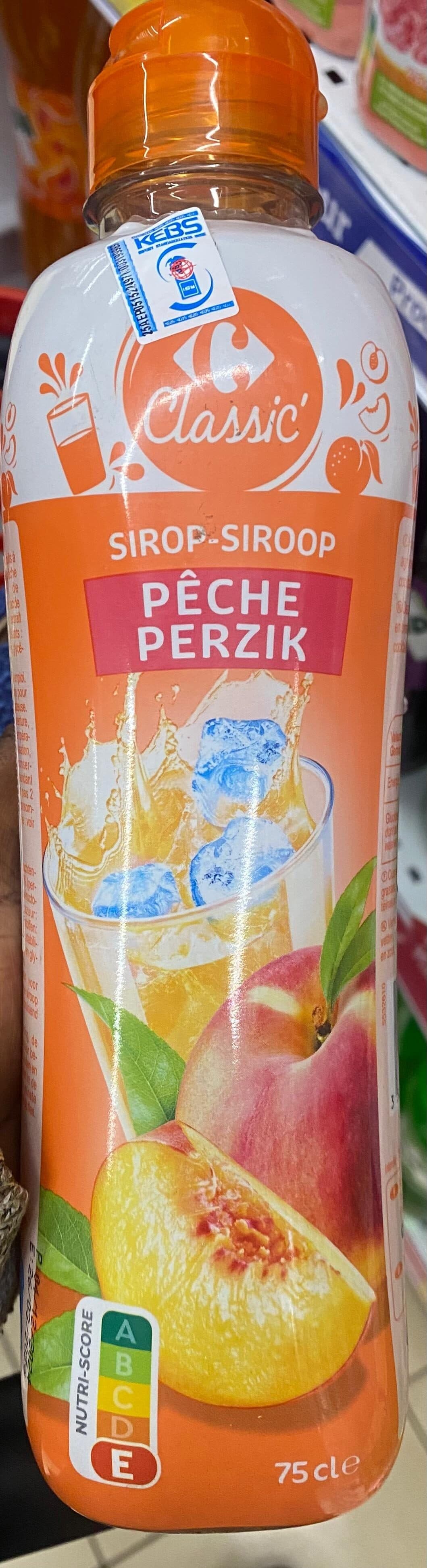 Carrefour Sirop-pêche packshot