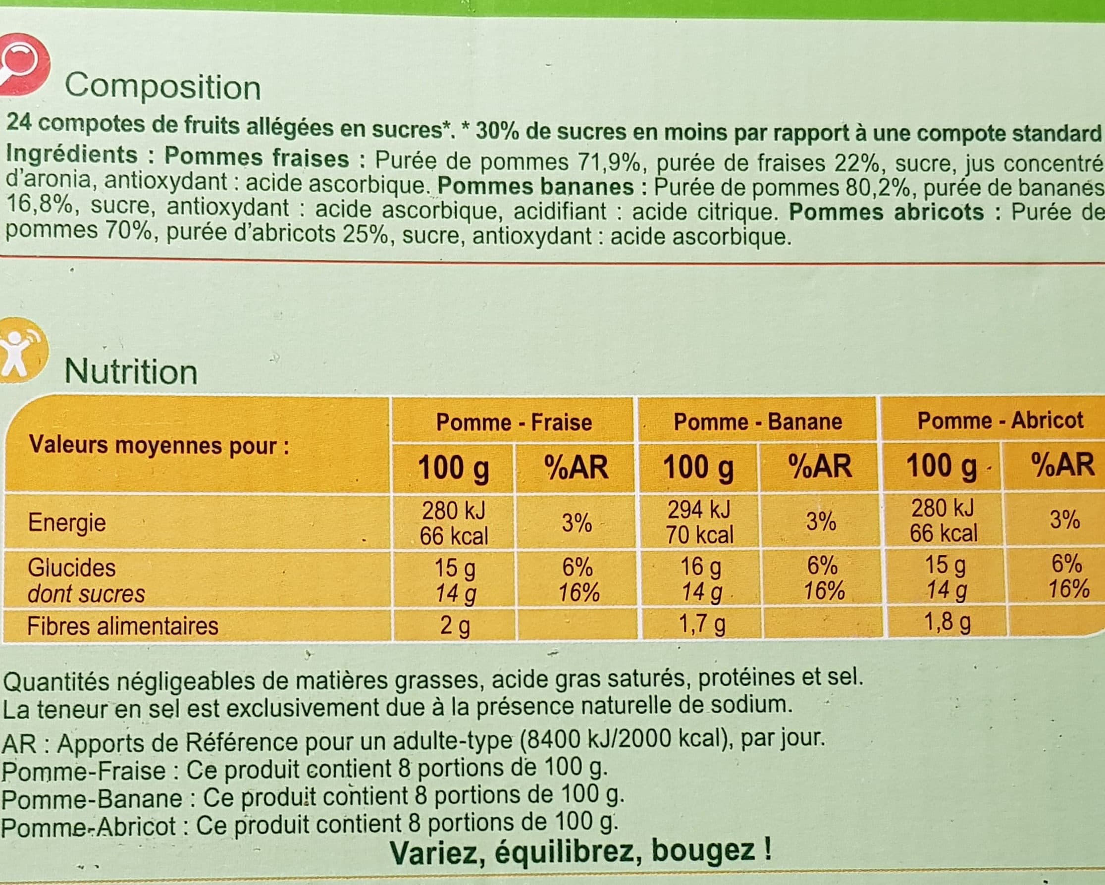 Carrefour 8 Pomme Fraise 8 Pomme Banane 8 Pomme Abricot packshot