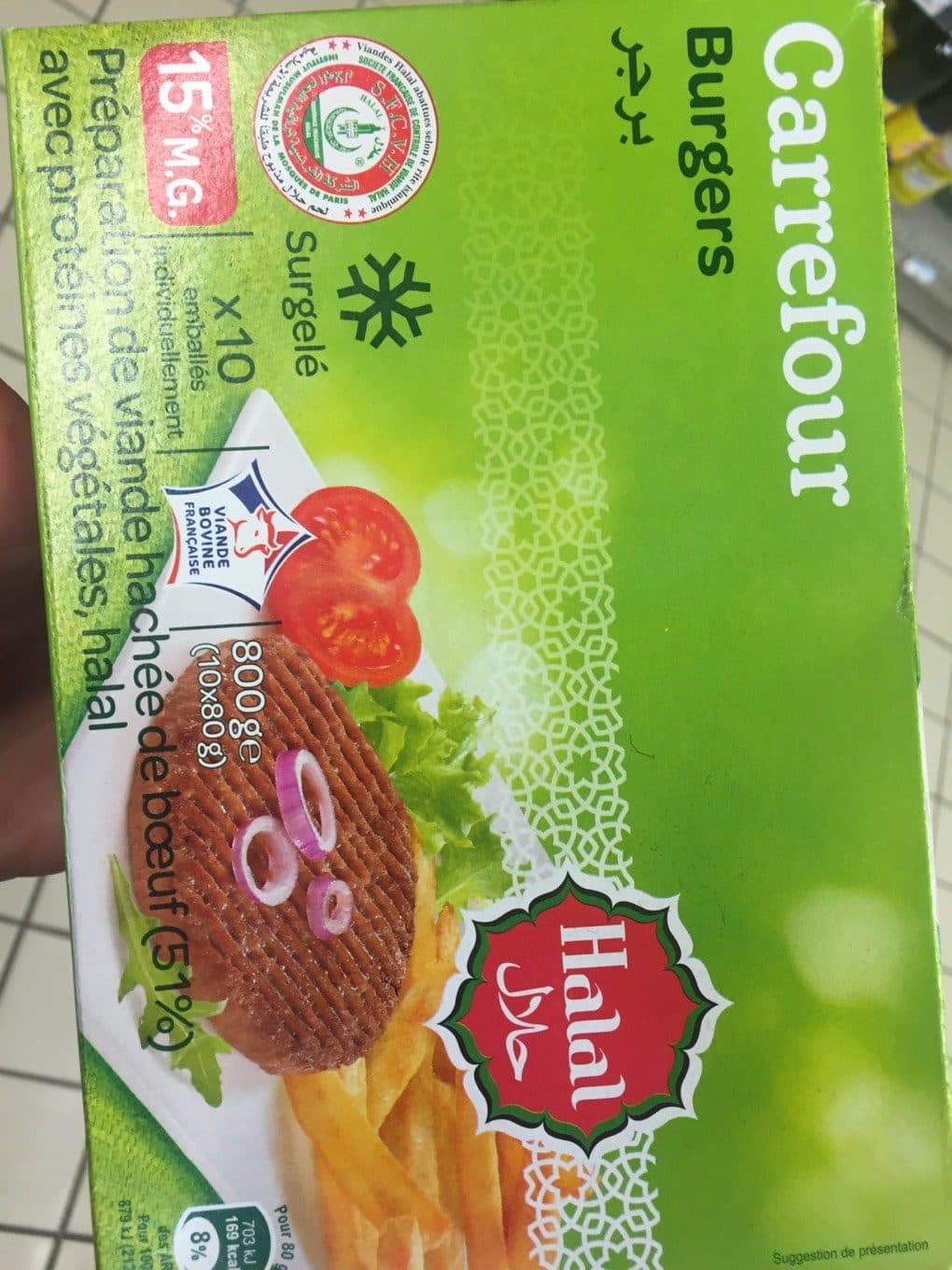 Carrefour Sensation Burgers* Halal packshot
