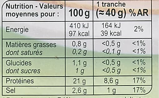 Carrefour Blanc de Dinde Fumé Halal packshot