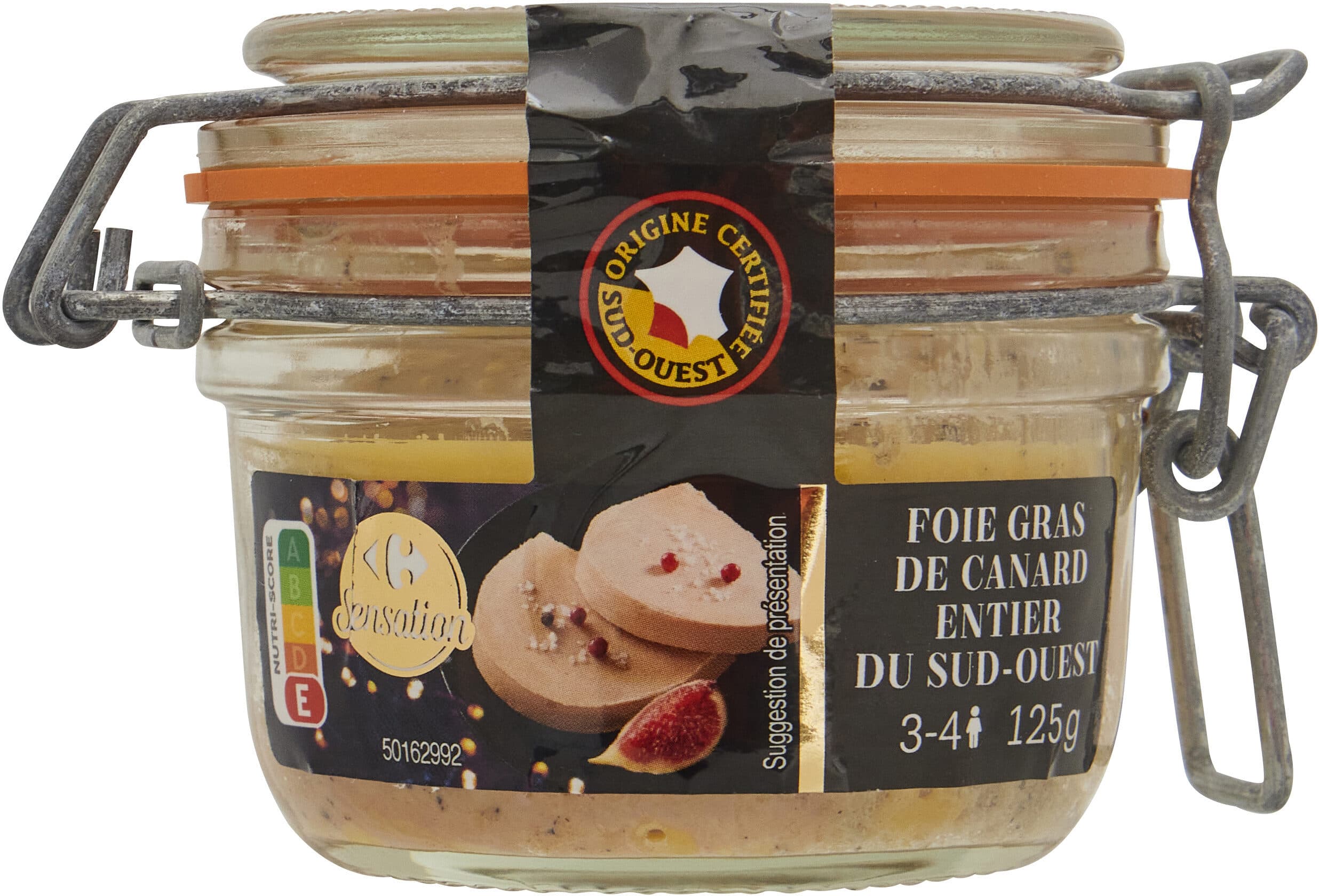 Carrefour FOIE GRAS de Canard ENTIER du Sud-Ouest packshot
