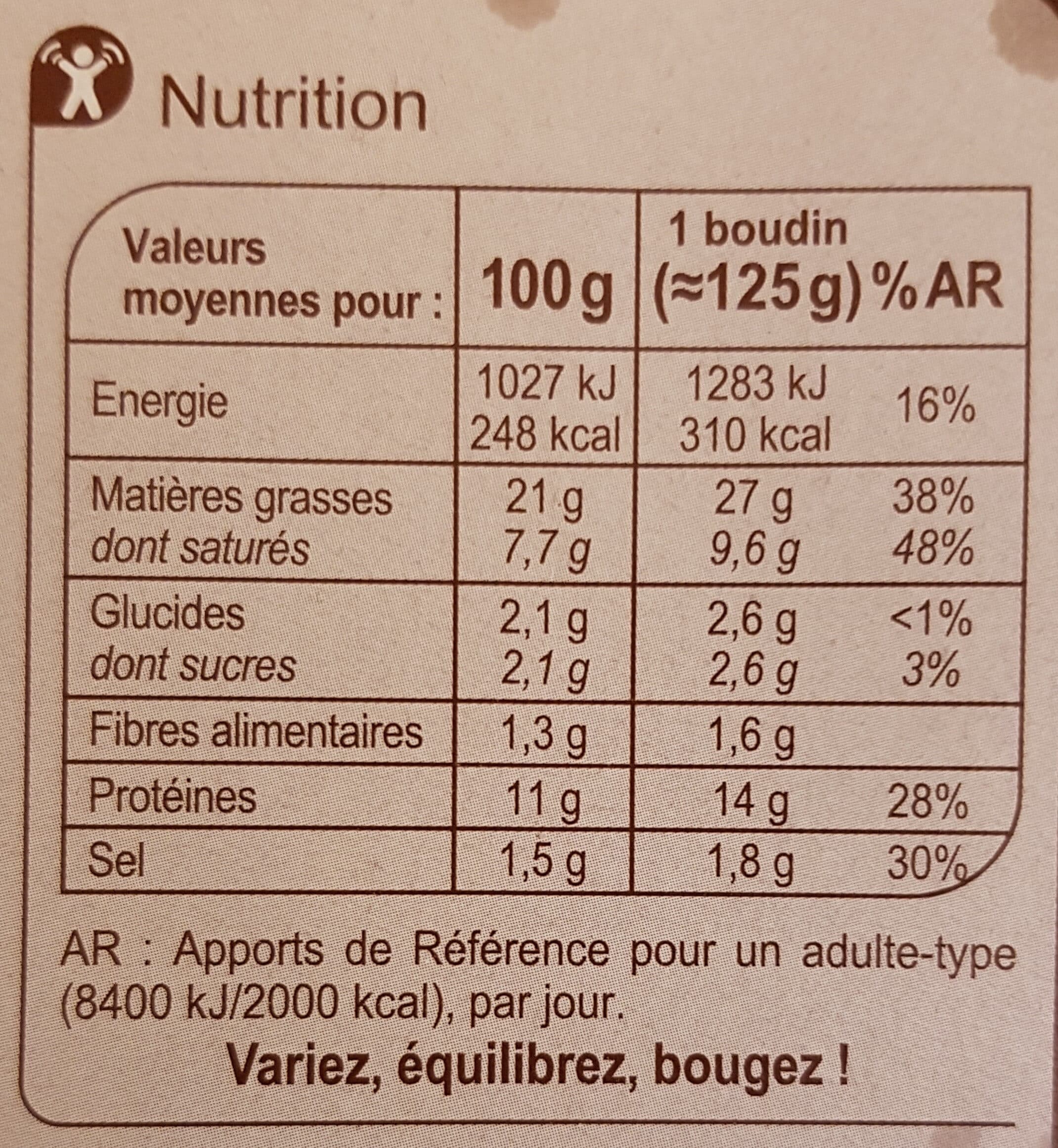 Carrefour Boudins noirs à l'ancienne packshot
