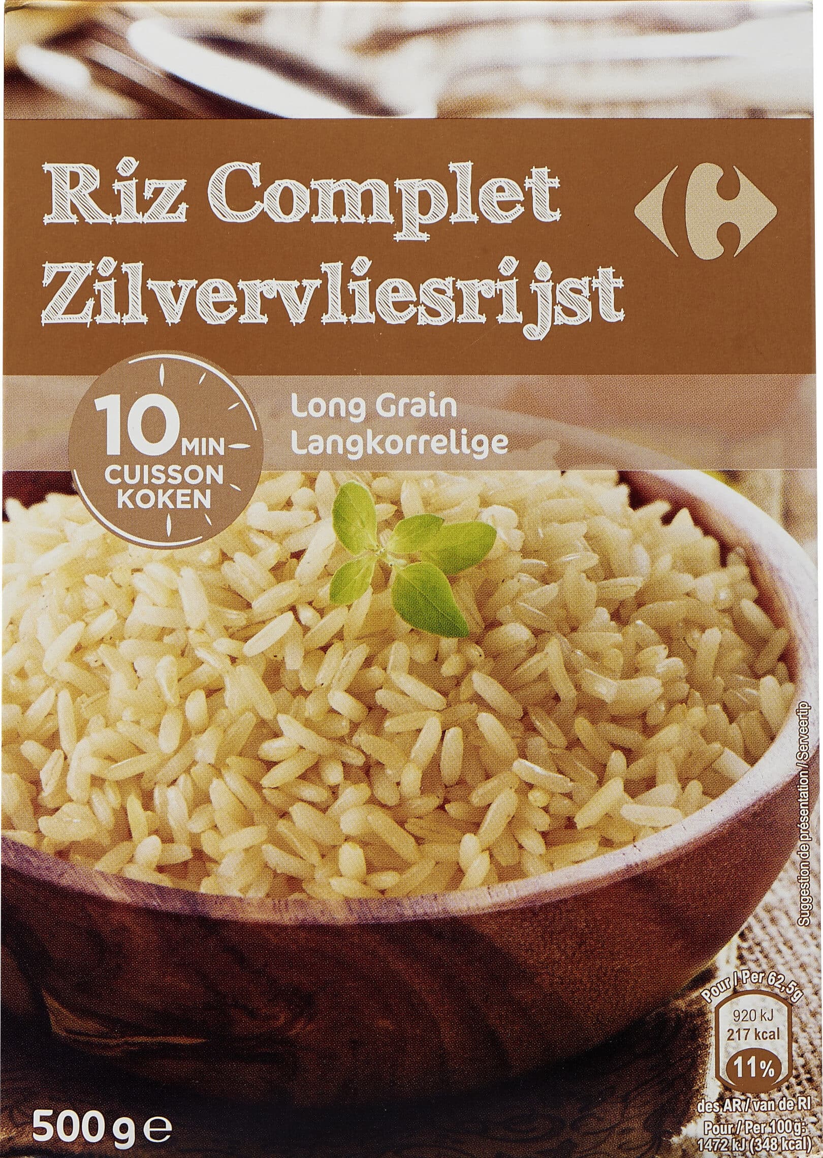 Carrefour Riz Complet packshot