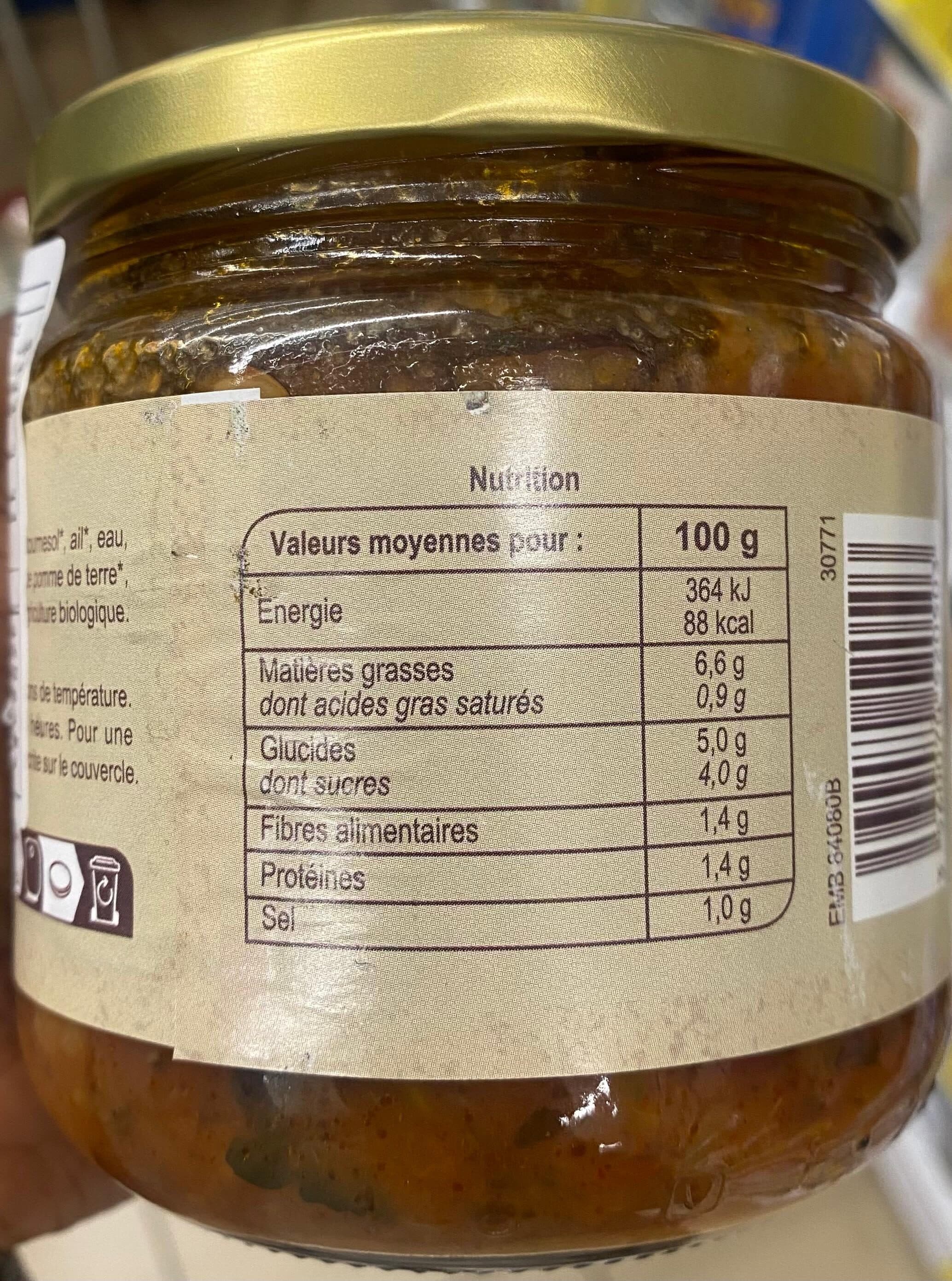 Carrefour BIO Courgettes à la provençale packshot