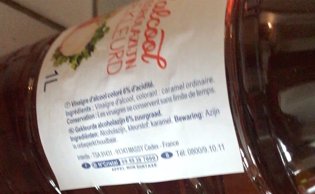 Carrefour Vinaigre d'alcool coloré packshot