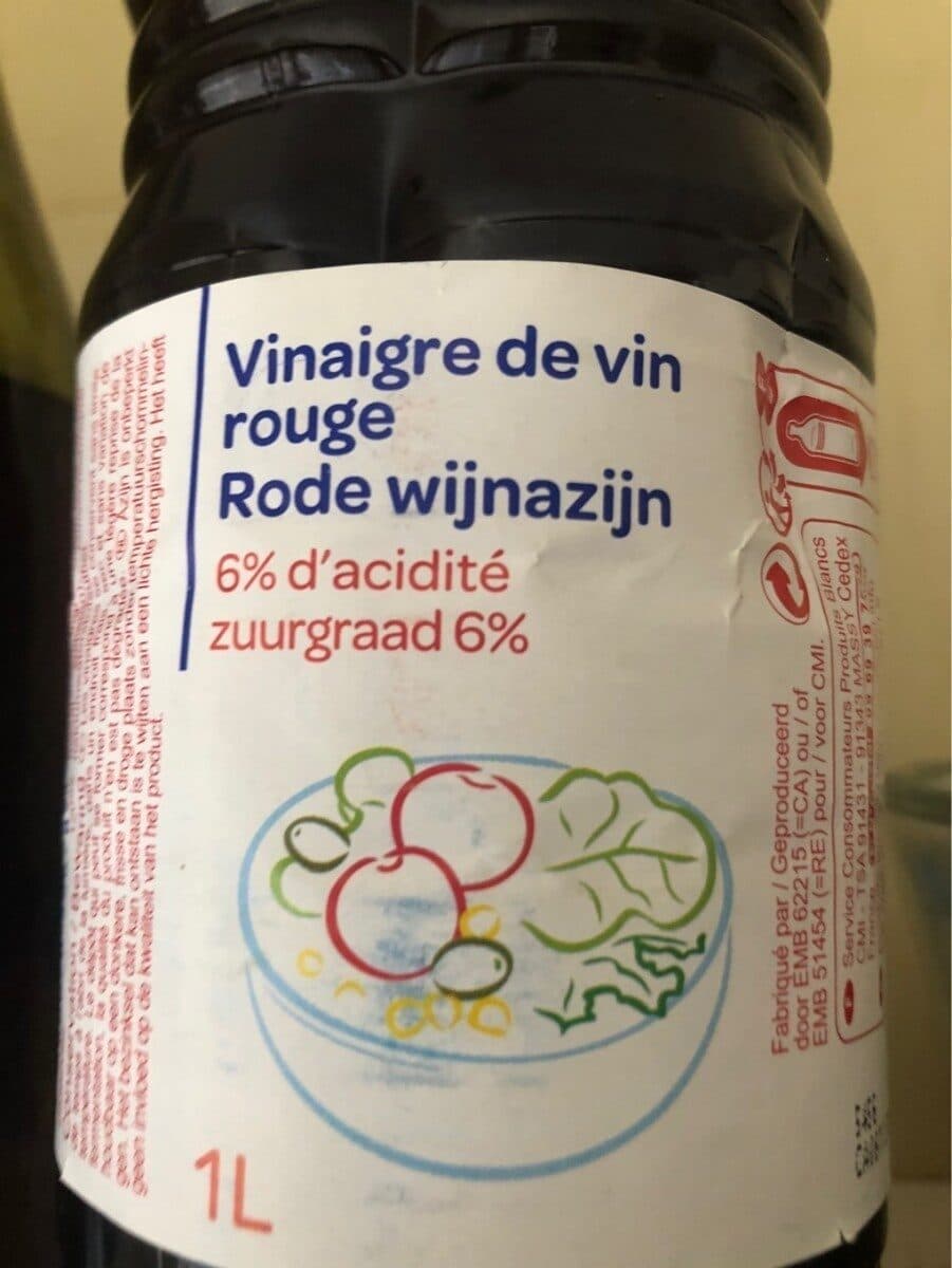 Carrefour Vinaigre de vin rouge packshot