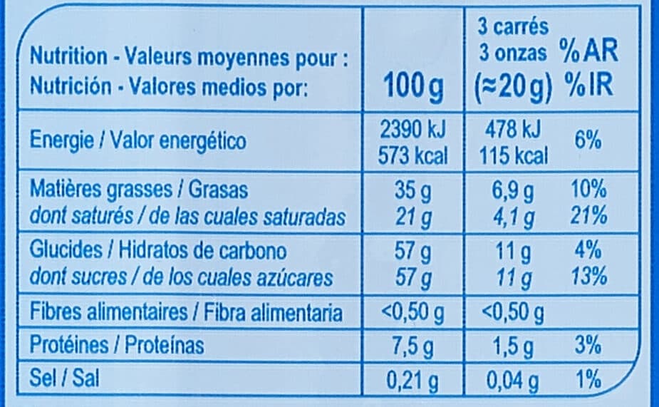 Carrefour Chocolat au lait fourrage au lait packshot