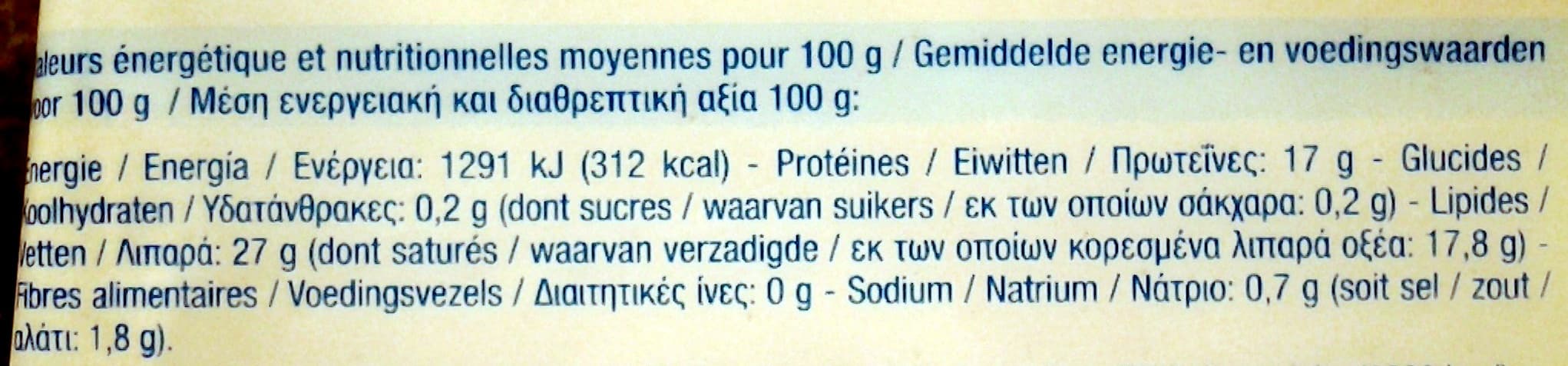 Carrefour Bûche aux laits de vache et de chèvre packshot