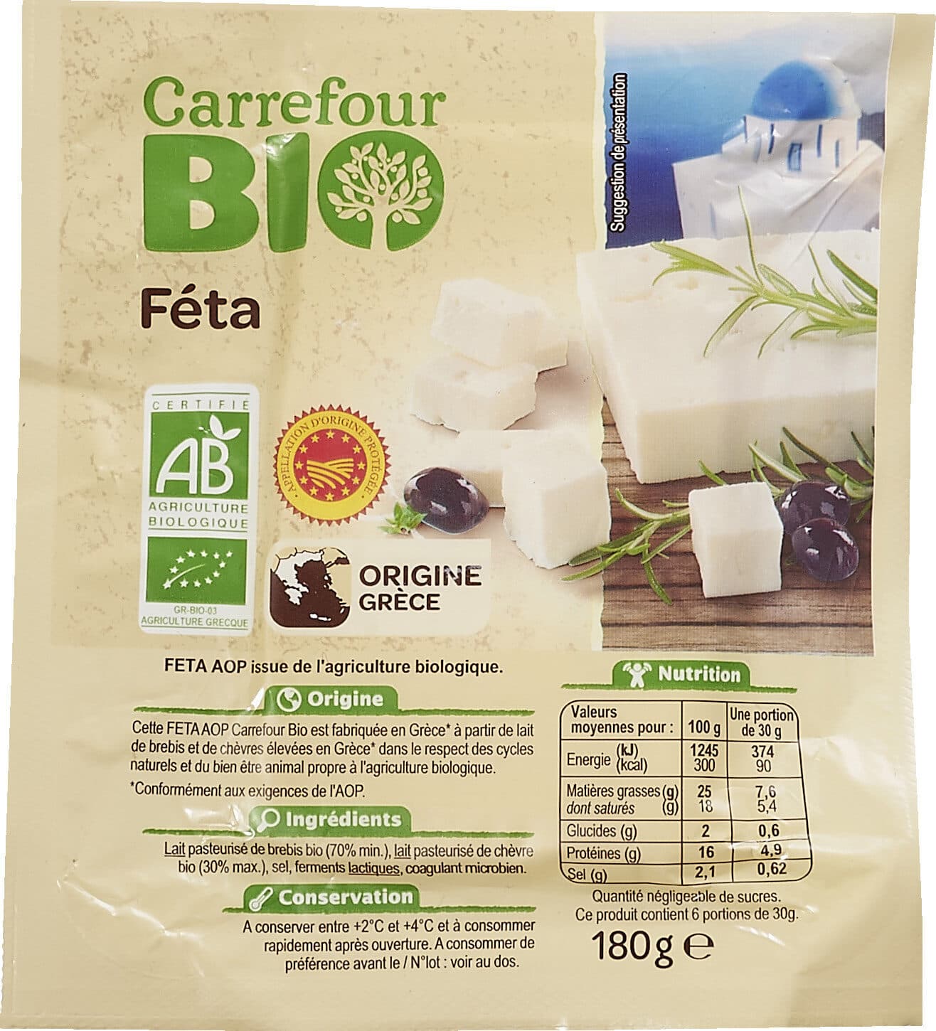 Carrefour BIO Féta Bio packshot