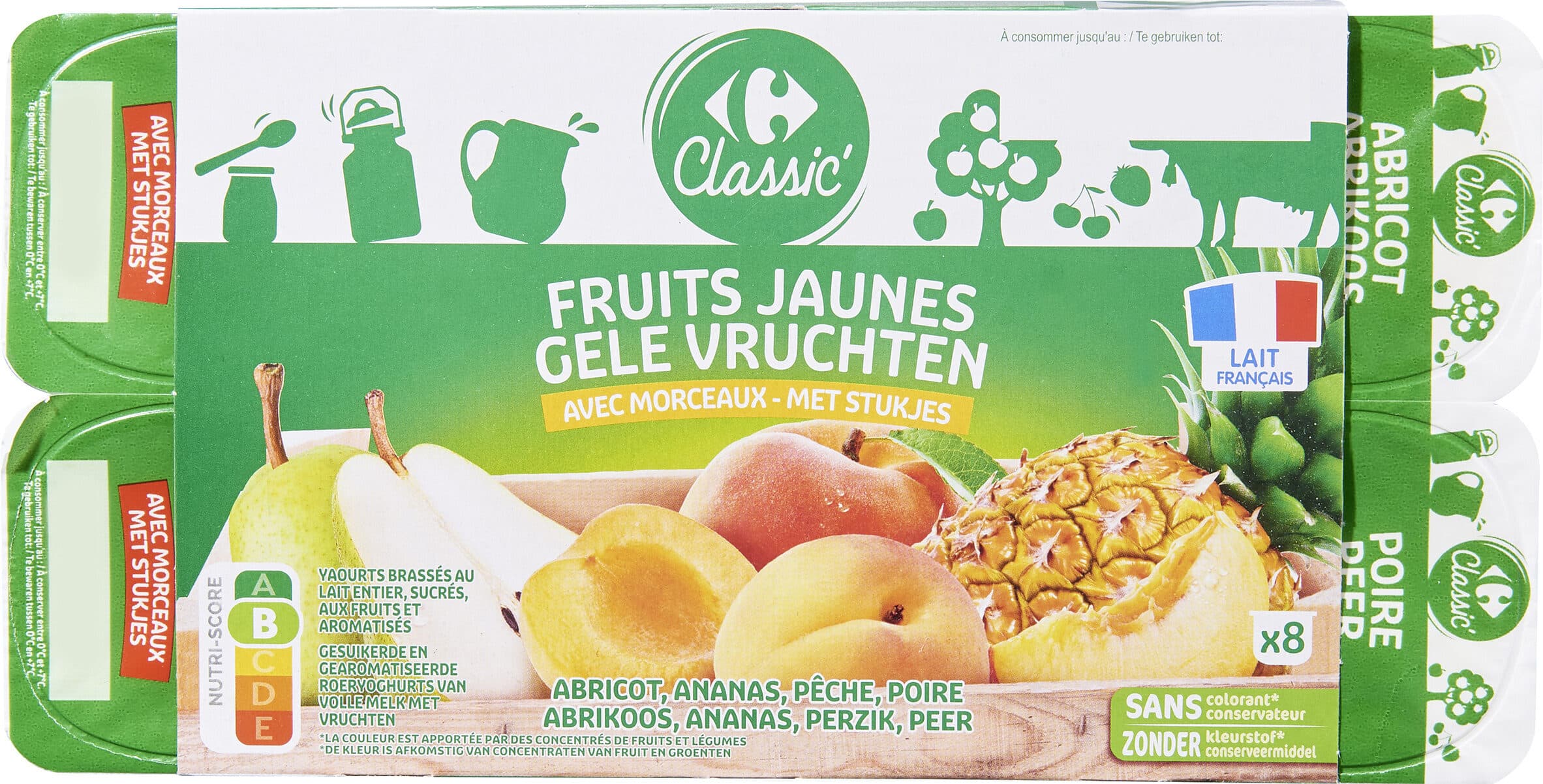 CMI (Carrefour Marchandises Internationales) Abricot Ananas Pêche Poire packshot