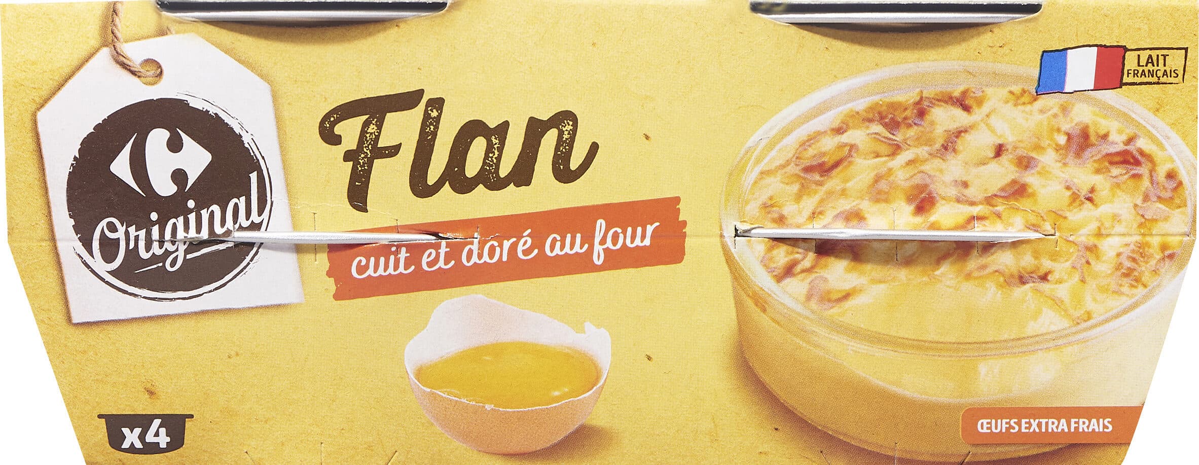 CMI (Carrefour Marchandises Internationales) Flan cuit et doré au four packshot