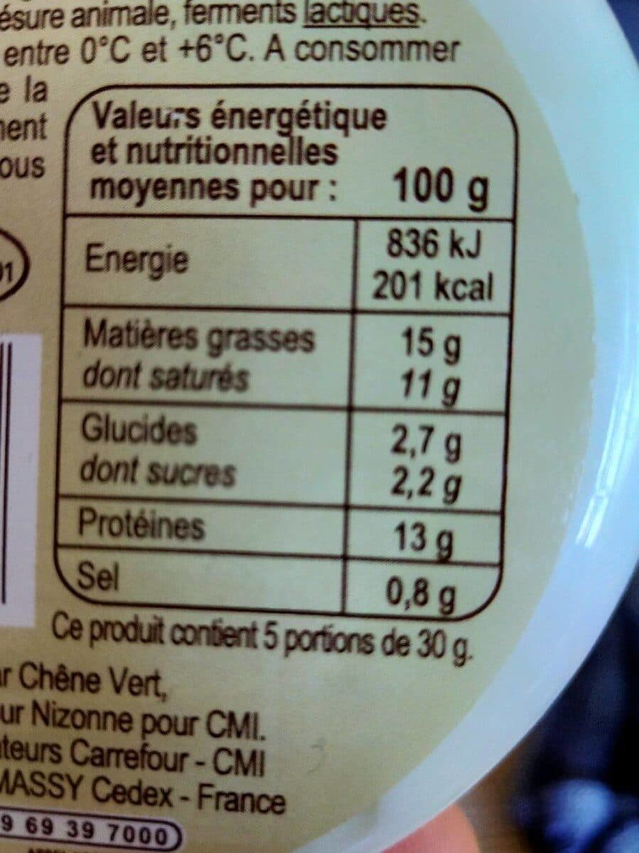 Carrefour BIO Fromage frais de chèvre nature packshot